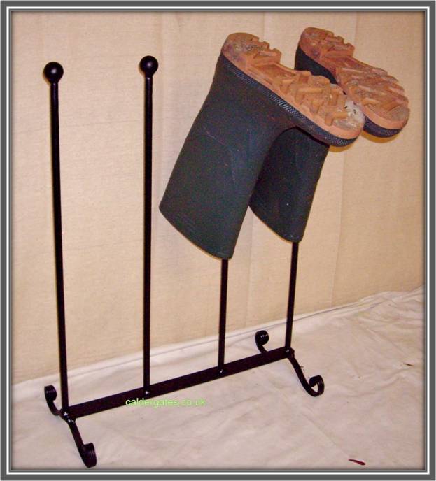 metal welly boot stand